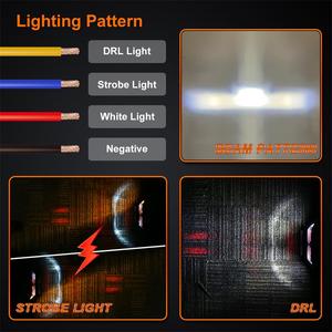 OVOVS - Luz LED Todoterreno de 6 Pulgadas y 65 W con Doble Luz Estroboscópica Lateral para Camioneta, ATV, SUV, UTV, Barco - Product Image 5