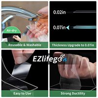 Muestra Gratuita de Puntos Adhesivos de Doble Cara, Adhesivo Removible Transparente, Cinta de Nano Puntos para Colgar en la Pared, Manualidades con Globos