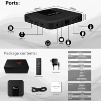 Nuevo Receptor de TV OTT Box 4K Ultra HD 60fps Android 11 Quad Core 2GB 16GB Amgolic S905W2 2.4GHz WiFi UK/US/EU Streamer Tvbox