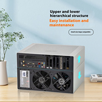 Boîtier NAS Aries 8 baies en aluminium anodisé 2 mm, carte mère ATX, alimentation SFX, Flyherd Hui UNRAID, boîtiers et tours d'ordinateurs de jeu