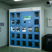Gabinete de Herramientas para Taller de Reparación Automotriz Inteligente de Alta Resistencia, con Cerradura Electrónica de Teclado, Enchufe Integrado, Cerradura con Contraseña, Construcción de Acero