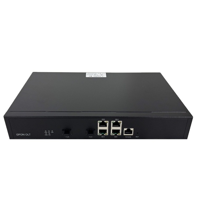QT7001 PON Modules 1 port 10G/GE GPON mini OLT 1U Rackmount 4x1000M GE Uplink Ports C++++ SFP LAN Uplink 1AC FTTH OLT