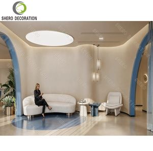 ตกแต่งร้านเสริมสวยหรูหรา เฟอร์นิเจอร์ร้านทำเล็บ โต๊ะทำเล็บแบบกำหนดเอง เฟอร์นิเจอร์ร้านตัดผม เฟอร์นิเจอร์ร้านเสริมสวย - Product Image 5