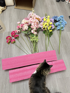 Nouvelle Série <span class=keywords><strong>Rose</strong></span> Romantique de <span class=keywords><strong>Fleurs</strong></span> Artificielles en <span class=keywords><strong>Rose</strong></span>, Réalistes, pour Mariage, avec Technique de Réalisation de Formes, pour Composition Plafond-Plancher, Vente en Gros - Product Image 5