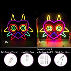 <b>Mask</b> LED Neon Sign Wall Light USB Powered Multi Colors IPX3 Waterproof Dimmable for Wedding Home Bar Buildings - Product Image 3