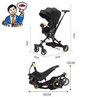 2024 Poussette bébé pliable en gros avec siège d'auto 360 degrés marcheurs et landau pour nouveau-nés et tout-petits