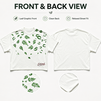 T-shirt Homme Court et Ample Personnalisé Blanc Uni en Maille à Motif Imprimé 220 g/m² – T-shirt Minimaliste de Créateur – Fabricant de Vêtements