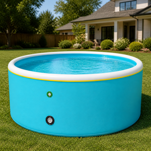 Petite <span class=keywords><strong>piscine</strong></span> gonflable ronde de 6,6 pieds pour la détente familiale dans la cour - Product Image 2