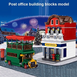 2179 pièces Architecture blocs <span class=keywords><strong>de</strong></span> construction ensemble bricolage bureau <span class=keywords><strong>de</strong></span> <span class=keywords><strong>poste</strong></span> blocs modèle Kit <span class=keywords><strong>de</strong></span> construction Mini ville <span class=keywords><strong>poste</strong></span> boutique briques Construction jouets - Product Image 2