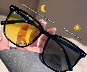 نظارات رؤية ليلية للقيادة الآمنة نظارات متغيرة اللون نظارات شمسية مضادة للشعاع العالي نظارات تفتيح للرجال للسائقين والسفر - Product Image 3