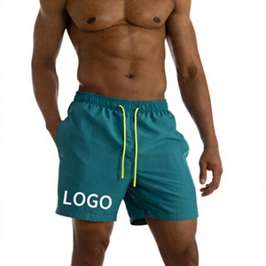 <b>Mens</b> 2 in 1 Swim Shorts Quick Dry Compression Liner Drawstring Elastic Waist Beach <b>Trunks</b> Gym Training Shorts - Product Image 3