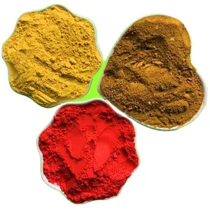 Pigmento matte vermelho do marrom amarelo maioria do pigmento do óxido de ferro para cosméticos Pó vermelho do pigmento do óxido de ferro