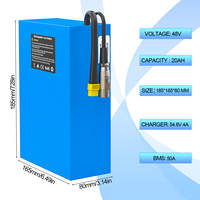 Prix d'usine, batterie de vélo électrique au lithium 72V 20AH pour batterie de scooter électrique 72V 1500W