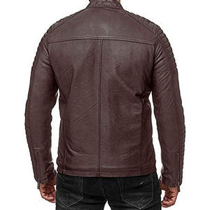 Chaqueta de cuero cálida de invierno transpirable para hombre, chaqueta de cuero informal para hombre a precio razonable - Product Image 2