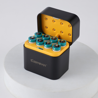 Keeppower baterai Lithium-ion 1.5V AA 4300mWh/2866mAh dengan 8 Pak dalam 2 casing plastik-tahan lama untuk kamera dan kunci (P1450I2)