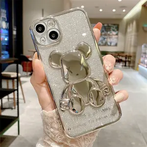 Luxury Glitter Plating Case For IPhone 14 13 12 11 Pro Max Mini XS XR X 7 8 Plus SE 2020 Soft Cover