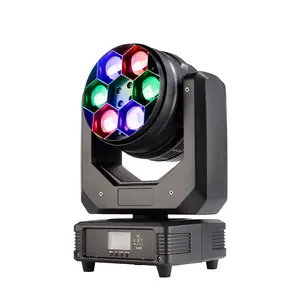 6x40W 4IN1 RGBW LED Moving Head Bee Eye Wash Light for Disco Wedding DJ