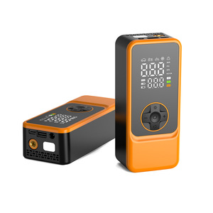 Compresseur d'air portable <span class=keywords><strong>rechargeable</strong></span> 100W - Pompe à air numérique à double écran 1800mA*3 (Dégonflage + Sortie USB d'urgence) - Product Image 4