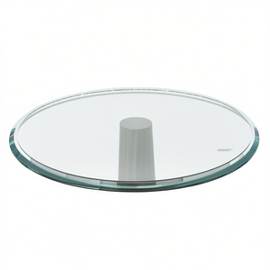 Tempered Glass <b>Table</b> Top Round 32-Inch <b>Clear</b> 1/2-Inch Thick Beveled Edge for Dining <b>Table</b> - Product Image 1
