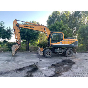 Excavatrice d'occasion HYUNDAI 210W-9 de haute qualité, ainsi que des excavatrices hydrauliques et sur roues à faible kilométrage 150W 210W-7 - Product Image 1