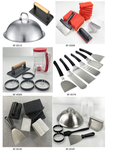 In Acciaio Inox Piastra Spatola Set Di 6-In Metallo Piatta Spatola, Piastra Raschietto, <span class=keywords><strong>Hamburger</strong></span> Pancake Turner All'aperto Piastra - Product Image 4