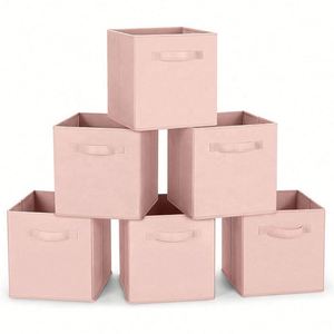 Wholesale Storage <b>Bins</b> Cubes Collapsible Storage <b>Bins</b> Multiple Colors Foldable Cube Non Woven Storage Box - Product Image 2