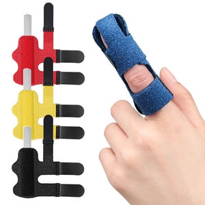 Attelle de doigt bleue de soutien, attelle de rééducation unisexe en tissu respirant pour le soulagement de la douleur arthritique et la protection de base - Product Image 4