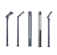 Fabricant professionnel de lampes de jardin en aluminium imperméables pour l'extérieur, lampes LED pour villa, cour, lampadaires