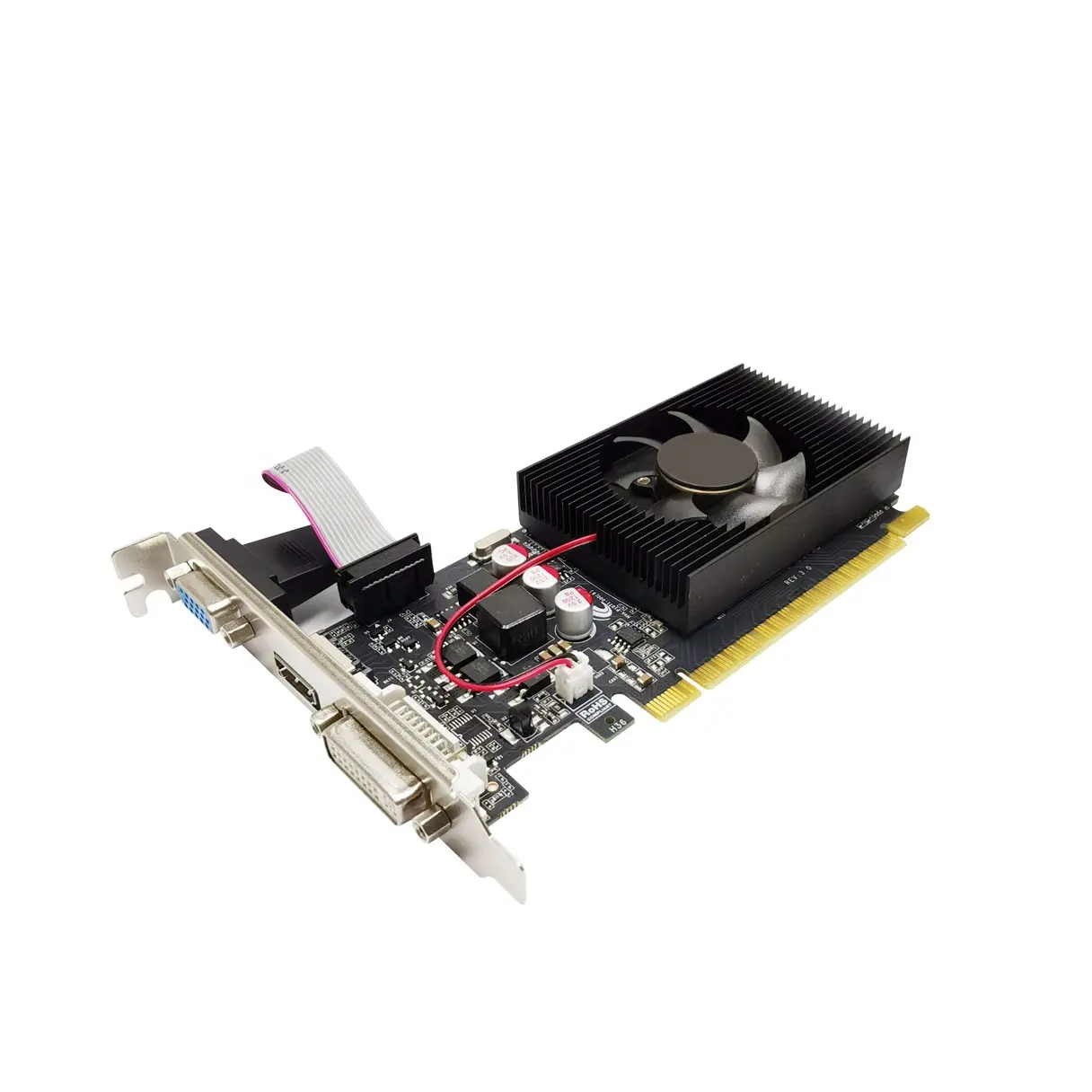 New GT210 GPU 1 GB Low Profile Graphics Video Card LP 16SP 64 Bit VGA DVI for Gaming GTX Geforce GT 210 1GB