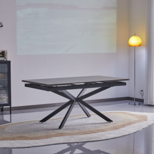 Juego de mesa de comedor rectangular de lujo moderno y 6 sillas para el hogar o la cocina del <span class=keywords><strong>restaurante</strong></span> Venta de fábrica - Product Image 1