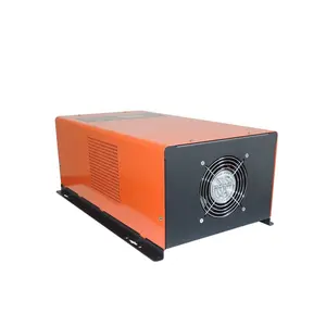 오렌지 저주파 6KW 태양광 발전 인버터 24VDC 220VAC 순수 사인파 단일 DC to AC 인버터 충전기 6000w 전원 시스템