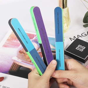 Professional Nail Buffering 7 Ways Steps Multi Functions Washable Emery Boards Nail Buffer Block Files