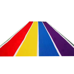 หญ้าเทียมสีรุ้ง กว้าง 4.0 เมตร ป้องกันแบคทีเรีย สำหรับสนามเด็กเล่นในโรงเรียนอนุบาล ใช้ภายนอกอาคาร - Product Image 2