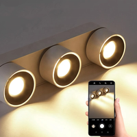 Lumière tubulaire anti-éblouissement intérieure de haute qualité personnalisée 12w 85-265V Spot de plafond réglable à montage en surface