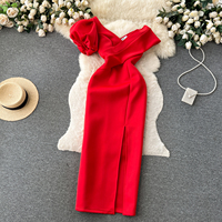 Dernière Robe de Soirée Élégante Taille Mince Grandes Tailles, avec Perles et Empiècements en Maille Designer, pour Femme