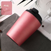 Gobelet isotherme en acier inoxydable 304 personnalisable avec couvercle anti-fuite, gobelet à café réutilisable pour le bureau et les voyages