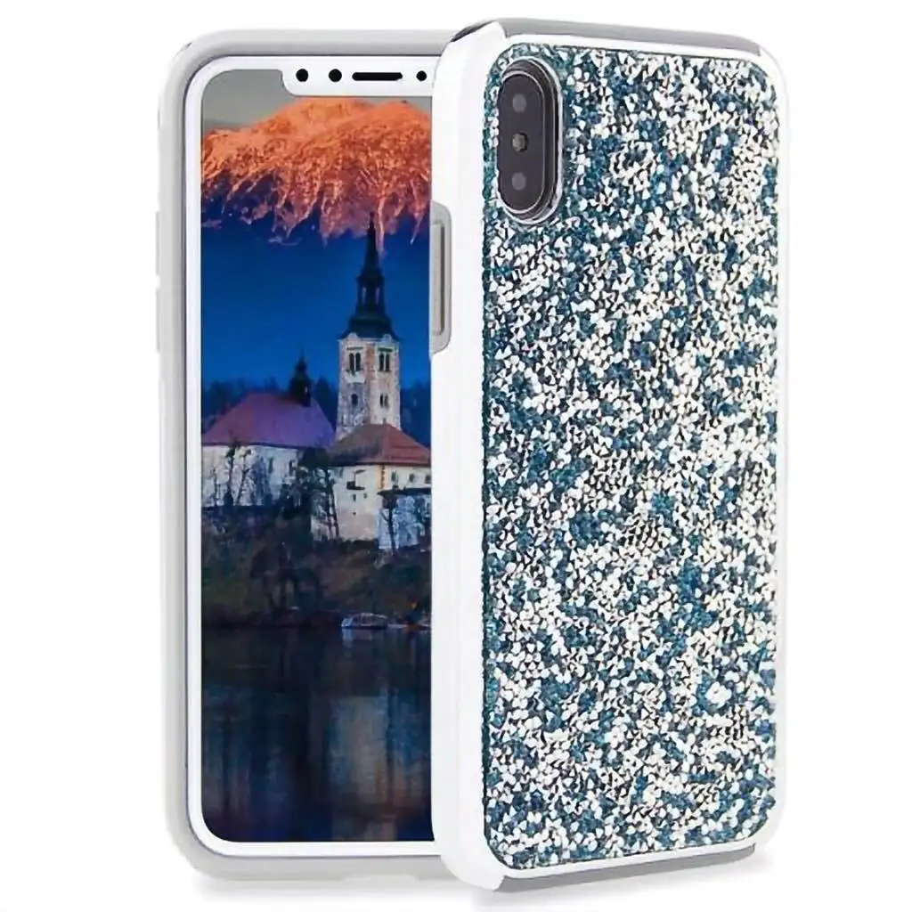 Diamant Stoßfestes Mobilhaus für iPhone 13 Pro Max Hülle für iPhone 13 Pro Max glänzende Bling Hülle Diamant-Handy-Rückenabdeckung