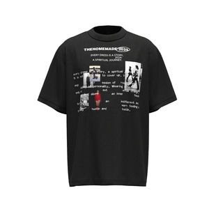 Été Nouvelle Arrivée Mode Rétro Streetwear Tee Cultural Shirt Creative Print Short Sleeve Men's T-Shirt 100% Cotton Breathable - Product Image 2
