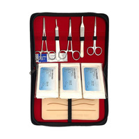 Kit d'outils en silicone pour le commerce extérieur Ensemble d'instruments de suture chirurgicale et mannequin de formation pour la pratique des sciences médicales
