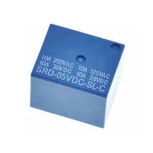 5V Naar 24V 10A 4 Pin 5 Pin Een Op Een Off Midget Relais Power Relais SRD-05VDC-SL-C