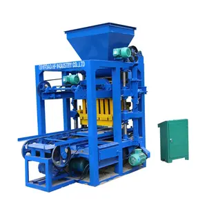 QT4-26 Small Concrete Block Making Machine In Cameroon Mali Gabon For Agents