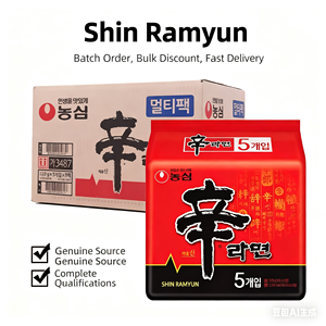 Nongshim Sinla mie instan dengan pasta kedelai mie instan melar FCL grosir diimpor dari Korea