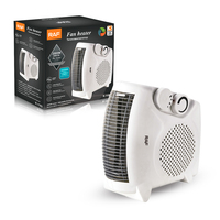 Chauffage d'appoint à ventilateur forcé avec boîtier thermique anti-chaleur, chauffage céramique PTC
