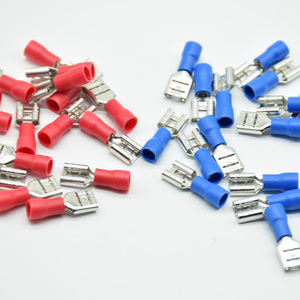 Terminal Eléctrico Aislado Hembra FDD2-250 para Conectores de Cable de 1.5-2.5mm², Conector de Cable FDD2.5-250 Rojo/Azul - Product Image 4
