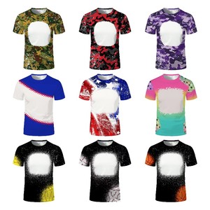 Maßgeschneiderte Damen-T-Shirts mit Wärmesublimation, Polyester, Locker Geschnitten, Camouflage-Muster, Kurzarm, O-Ausschnitt, Lässige Streetwear für Erwachsene, DIY-Druck - Product Image 1