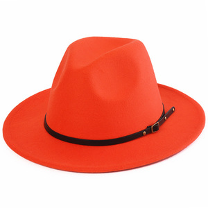 blaze orange fedora hats 
