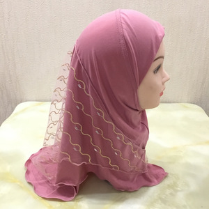 Vente en gros directe Nouveau <span class=keywords><strong>style</strong></span> d'hijabs Fabricants Stock pour Petites Filles Hijabs Instantané <span class=keywords><strong>Hijab</strong></span> Enfants - Product Image 6