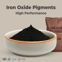 Pigment d'oxyde de fer noir pour ciment, approuvé REACH, résistant aux acides, non toxique, longue durée, teinte foncée, pour béton