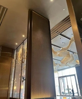Rideau décoratif en maille métallique à maillons pour la décoration de hall d'hôtel, séparateur de pièce et décoration de plafond