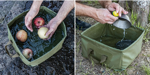 Cubo de agua cuadrado plegado de PVC portátil de 5L de capacidad, lavabo plegable duradero para viajes al aire libre, Camping, pesca, lavado - Product Image 5
